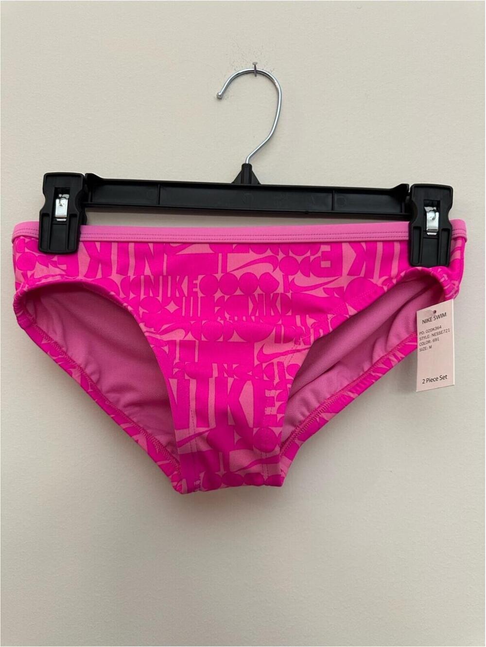 Nike Kids Pink Patterned Swim Bikini Set - Picture 2 of 7
